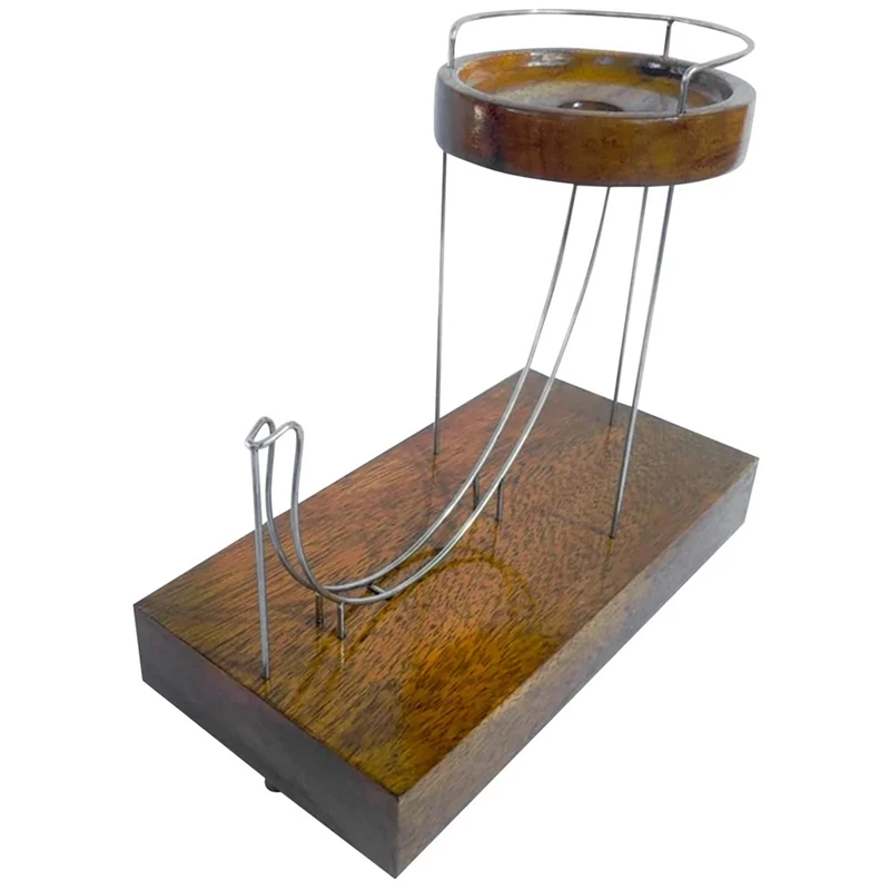 

Kinetic Art Marble Perpetual Machine Wooden Sculpture Office Home Desk Ornament