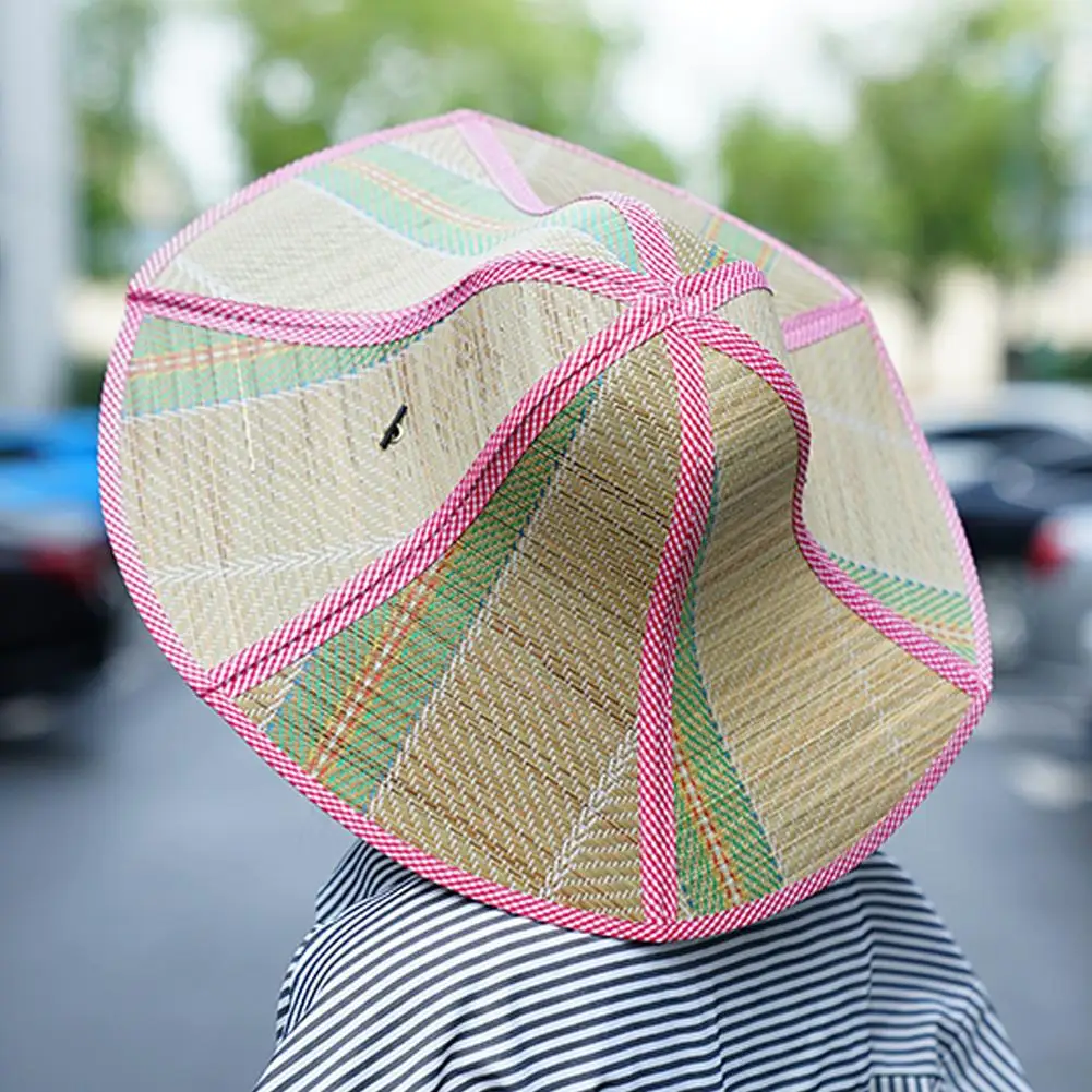 

1 Pc Folding Rural Straw Cap Breathable Big Brimmed Shading Sun Straw Portable Versatile Protection Hat Sun Foldable Fishin P5R9