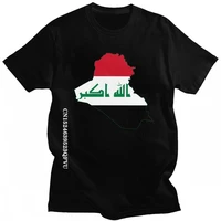 iraqi iraq flag map mens tshirts cotton tee tops round neck vintage fashion tshirt clothing casual basic t shirts