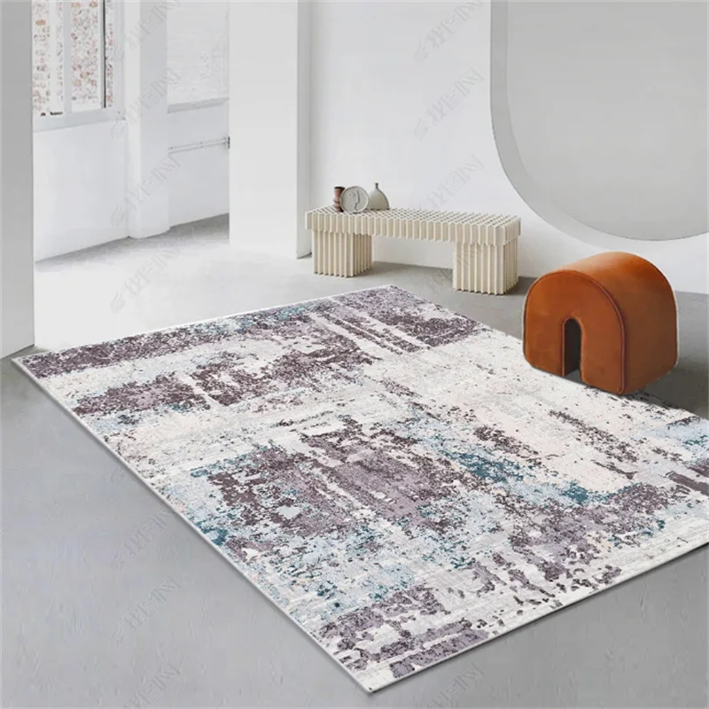 

Чернильный абстрактный диван для гостиной искусственная кожа роскошный офисный нескользящий ковер современный простой прикроватный Пушистый Коврик для спальни