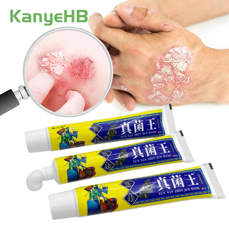 

3Pcs Herbal Psoriasis Cream Skin Care Herpes Rash Itching Relief Dermatitis Eczema Eczema Antibacterial Treatment Ointment A1544