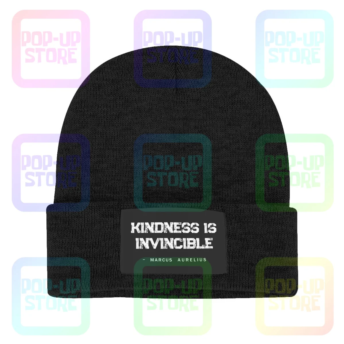 Трикотажная Шапка-бини с надписью Be Kind |