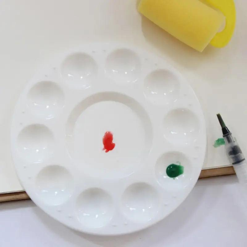 

Palette 10 Grid Art Paint Tray Artist Watercolor Plastic Mixing Palette Supplies