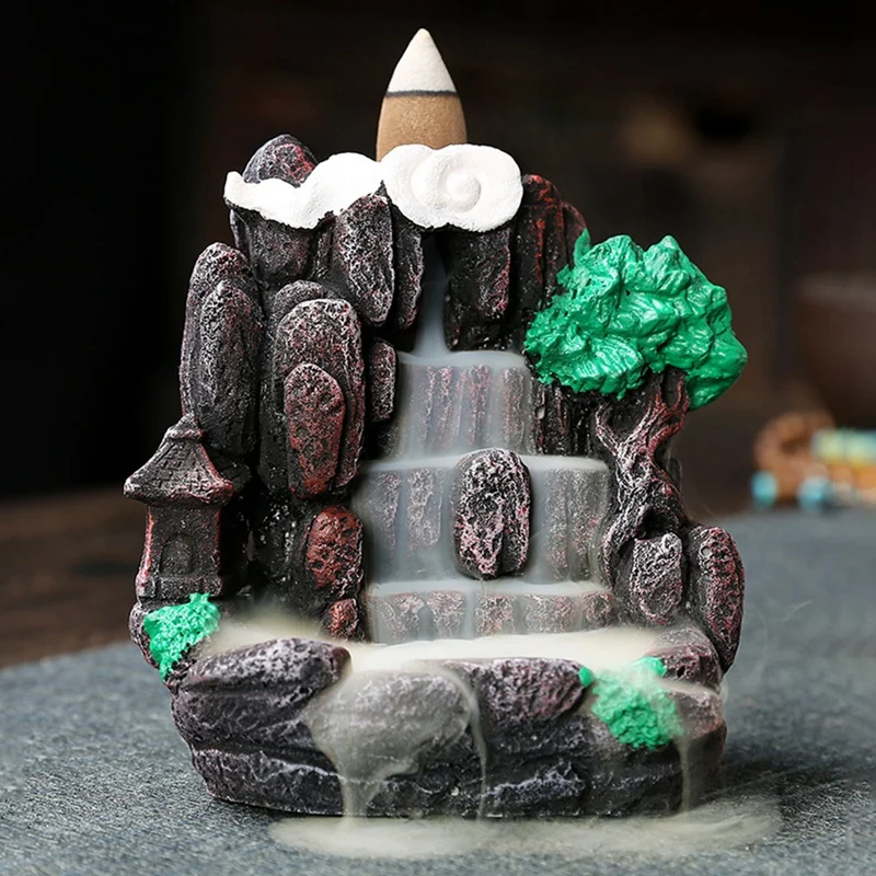

Creativity Reflux Incense Holder Ceramic Waterfall Smoke Incense Burner Home Decor Teahouse Use