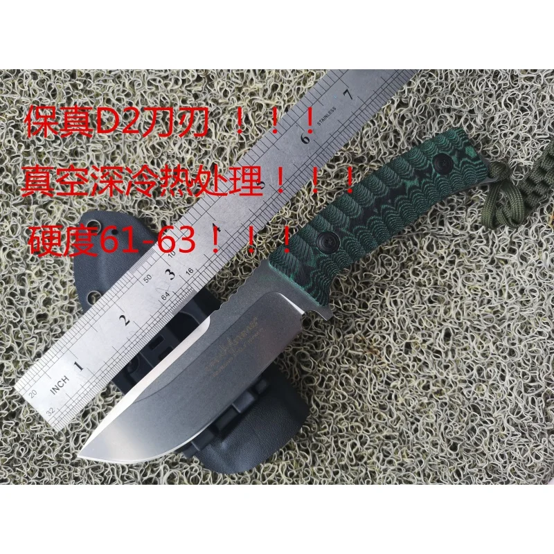 

2021 Jiaheng OEM High Quality High Hardness Straight Knife D2 Steel Blade Dead Knife FX131 Outdoor Self-Defense Knife