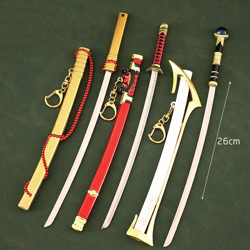 

Honor of Kings, оружие Ukyou Tachibana, кленовый мороз, мечи-катаны, самурайский игровой брикет, украшения для ножей, игрушки для мальчиков, детей