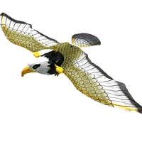 electric eagle flying bird toy with led light and music sound animal model for children birthday festival gift accessory
