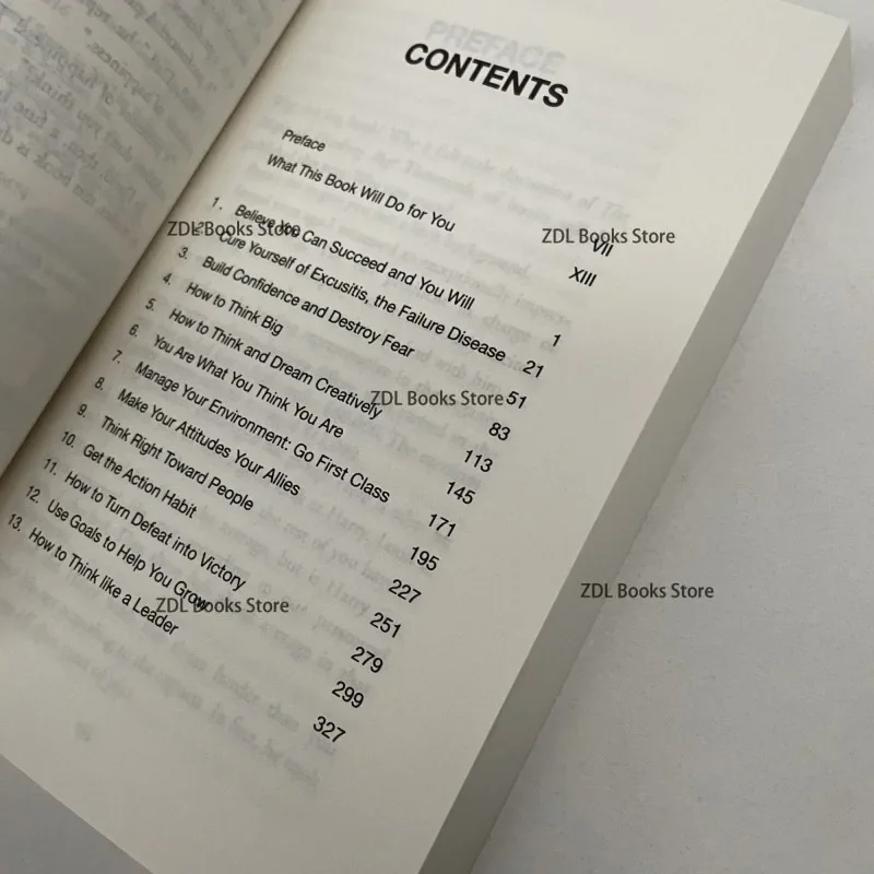 Книга Магия мышления большая истинная секрета успеха в мягкой обложке на
