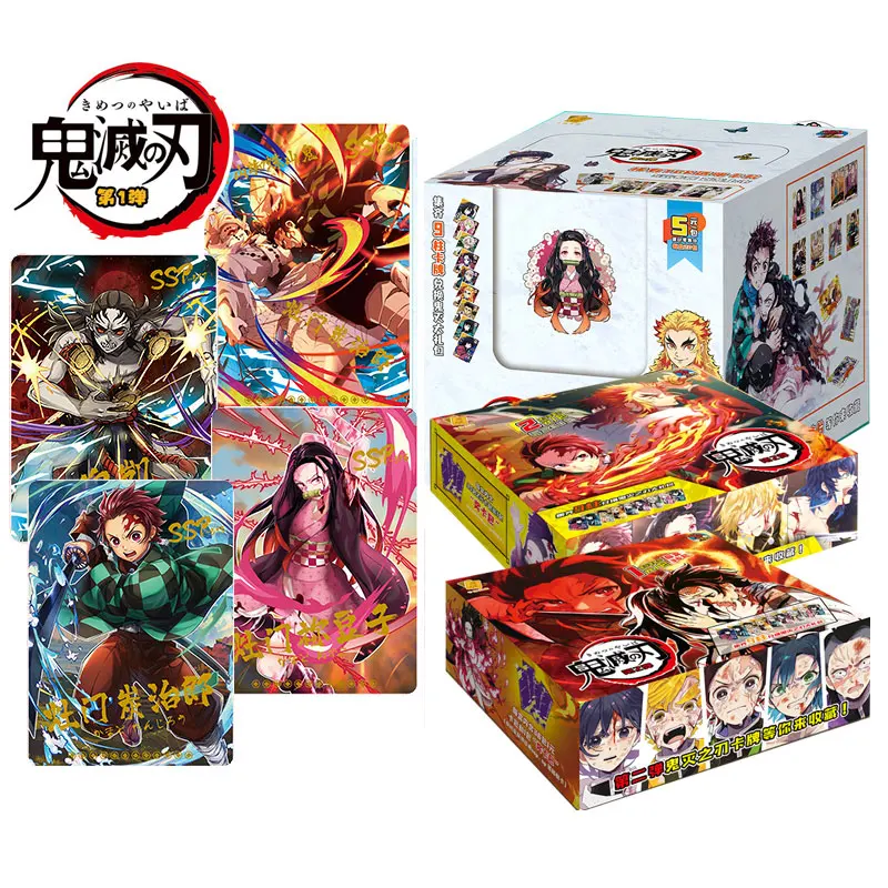 

New Anime Demon Slayer Rare Card Hero TCG Game Cards Kamado Children Table Game Toys Playing Toys Children Gift