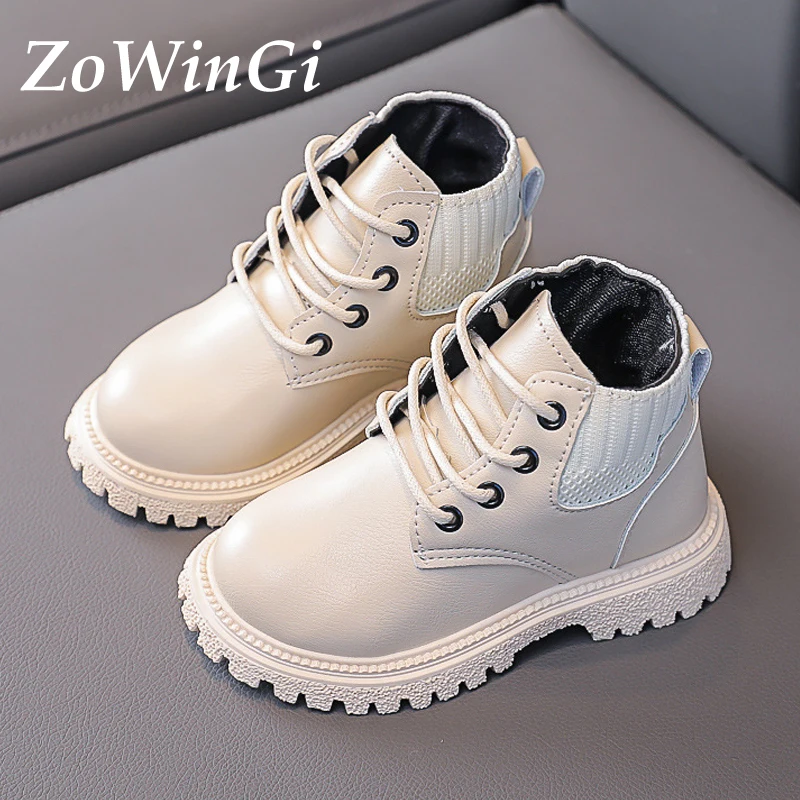 

Ботинки детские со шнуровкой, размеры 21-30, непромокаемые