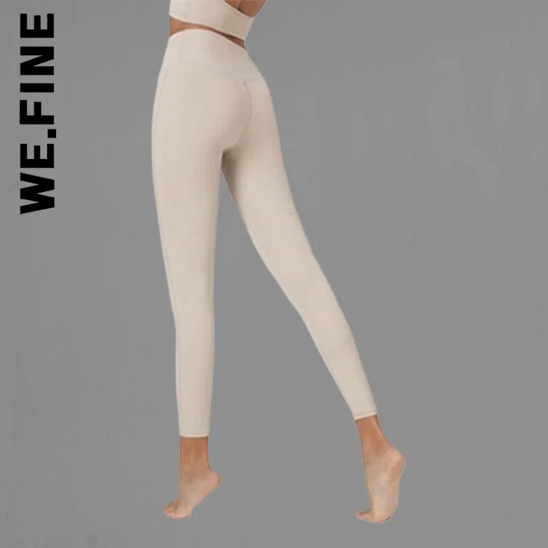

We.Fine Women New Tights Leggings Women Sporty Clothing Push Up Leggings Woman Gym Large Size Yoga Pants Female Sports Leggings