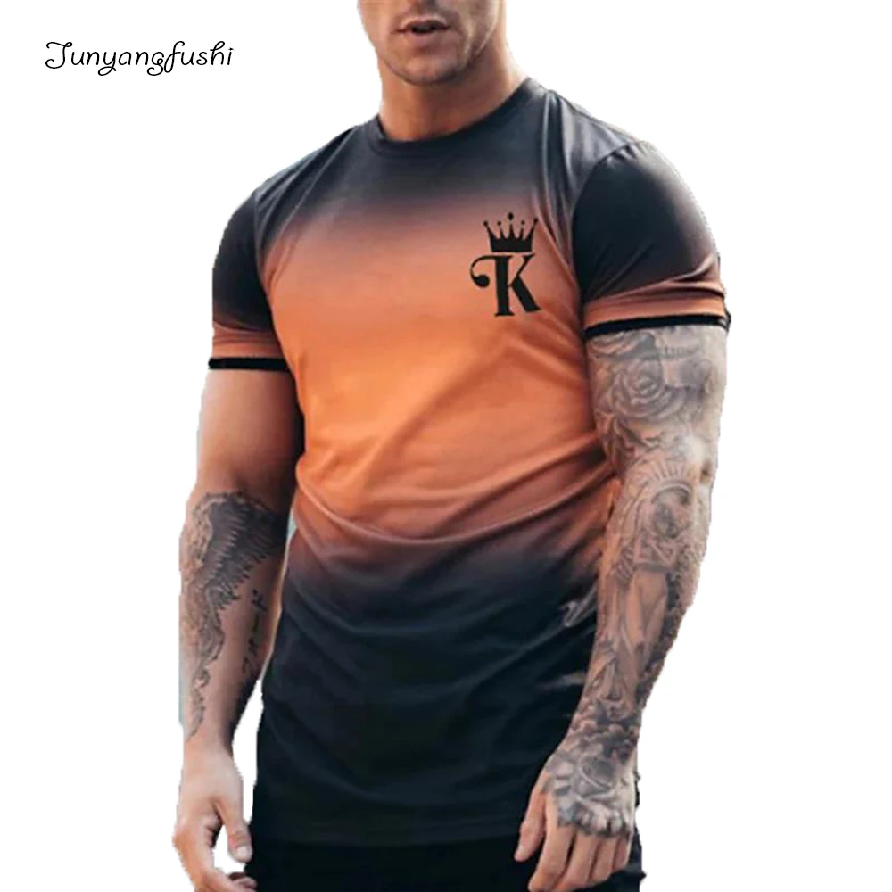 

Men's 3D Street Harajuku Style T-shirt Poker Print Crew Neck Shirt Short Sleeve Zebra Stripe Oversized Top Fashion New Summer Dr