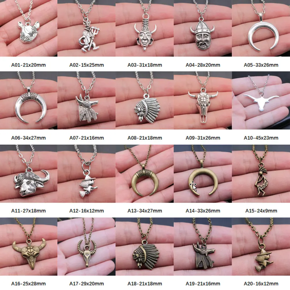 

Chief Bull God Pendants For Jewelry Neck Chain Women Necklace