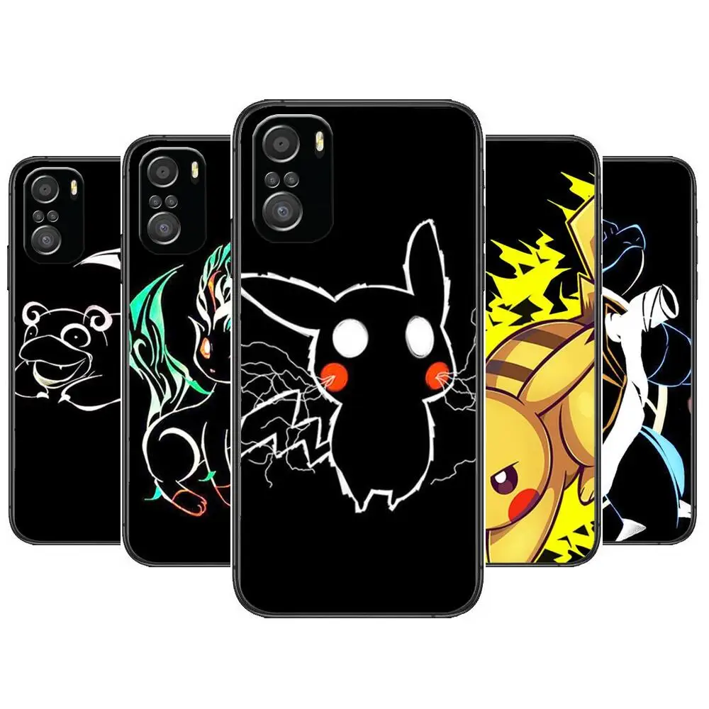 

HD-pokemon For Xiaomi Redmi Note 10S 10 9T 9S 9 8T 8 7S 7 6 5A 5 Pro Max Soft Black Phone Case