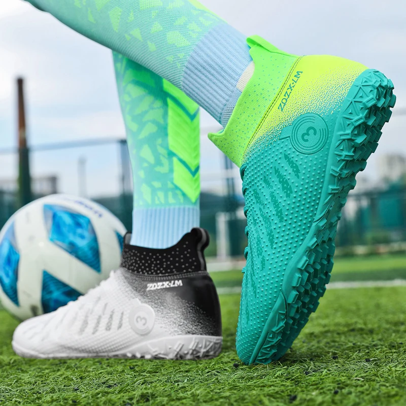 31-48Football Boots Non-Slip Professional Field Boot Soccer Shoes Children Artificial Grass Soccer Boot Futsal Cleats Sneakers