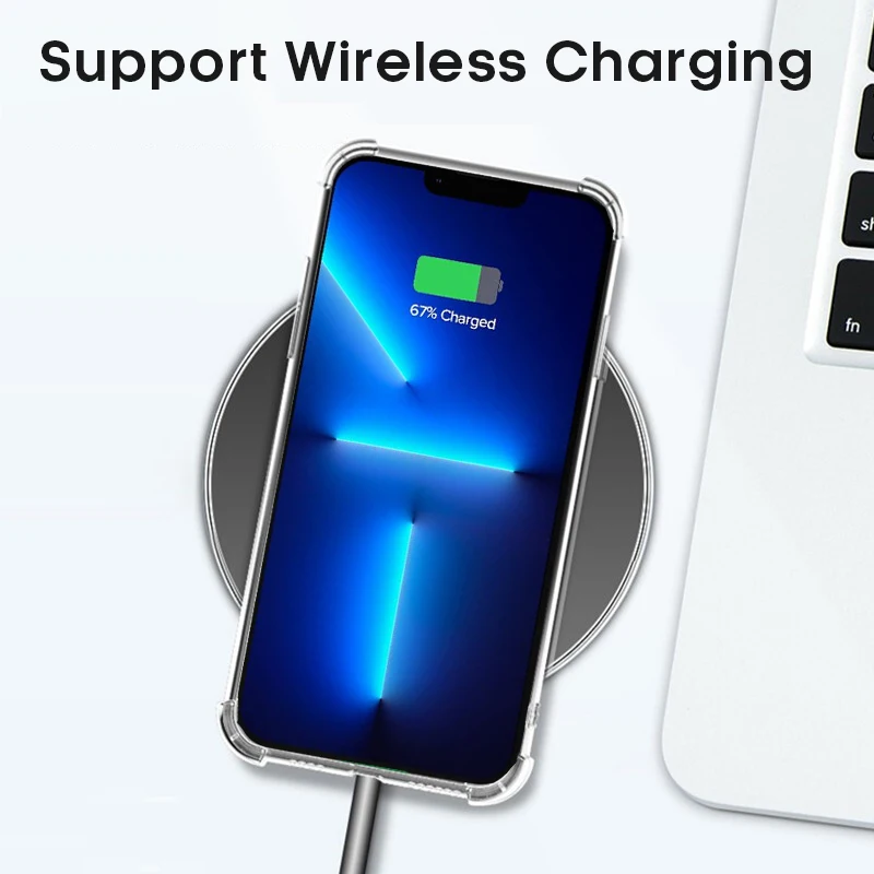 Роскошный Прозрачный Защитный Чехол Для iPhone 16/15/14/13/12 Pro Max Plus Mini Мягкий