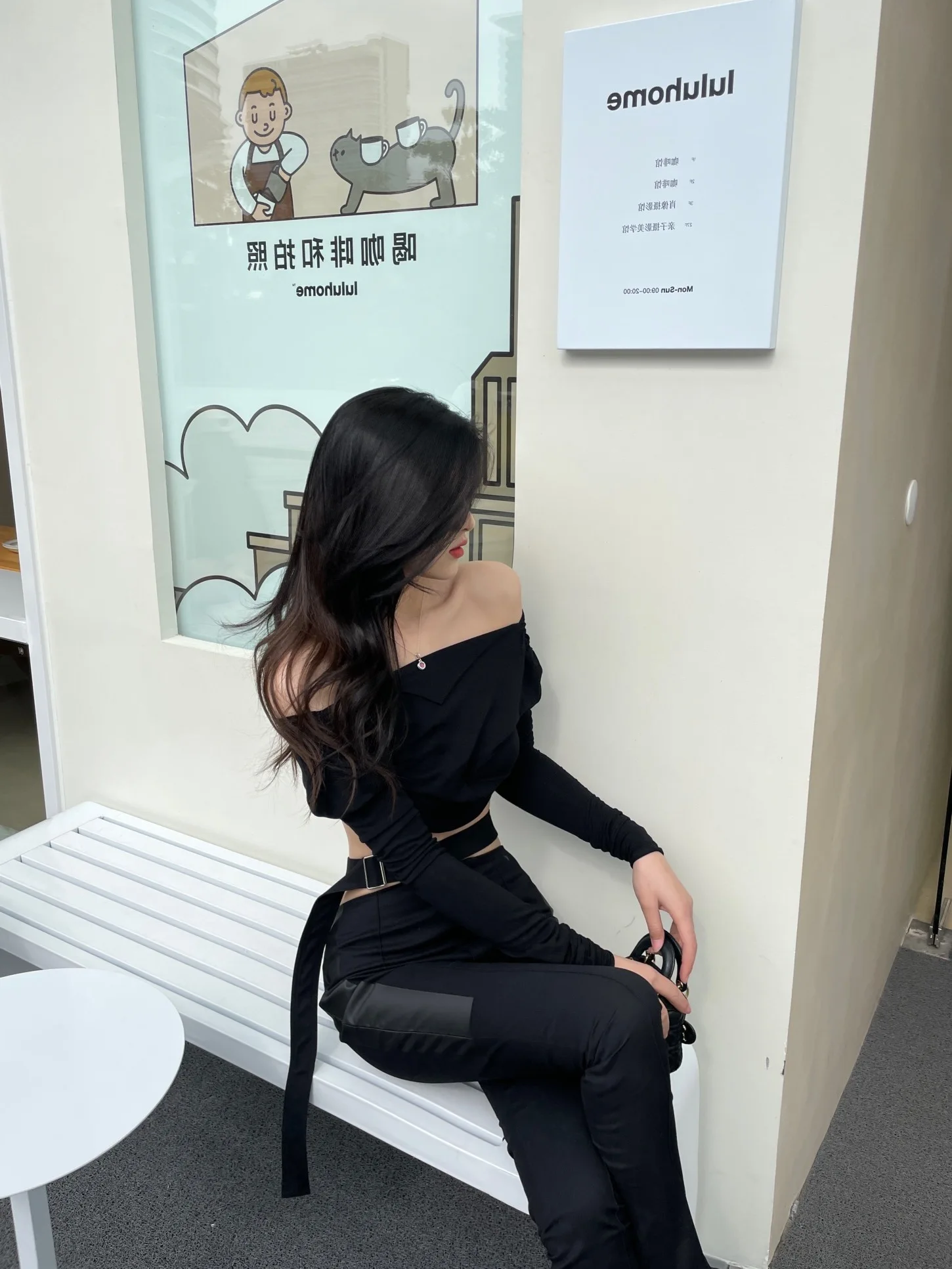 Autumn and Winter New 2023 Waist Strap Stitching Trousers Women's Clothing 0909