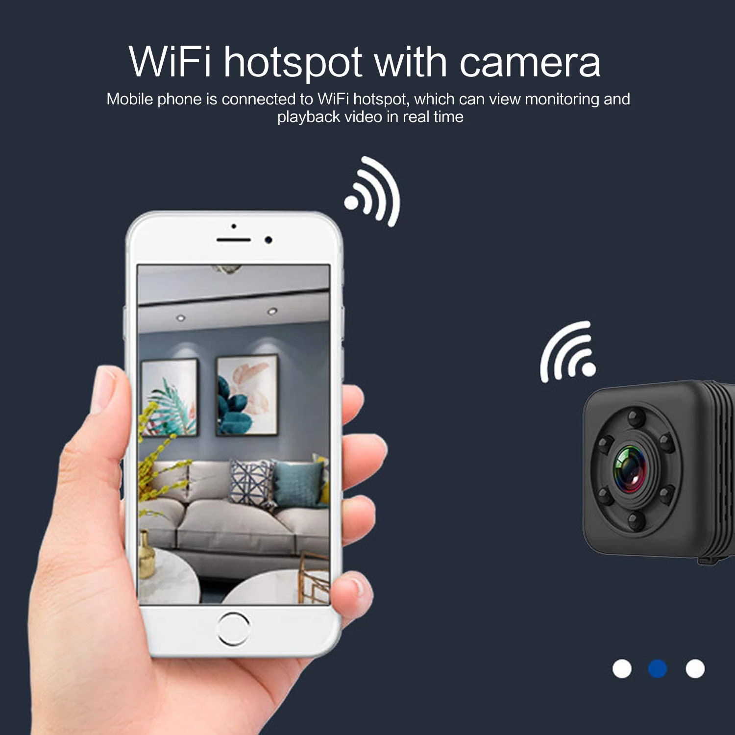 1080P SQ29 мини-камера espia ip cam Wifi дистанционное управление ночное видение свет