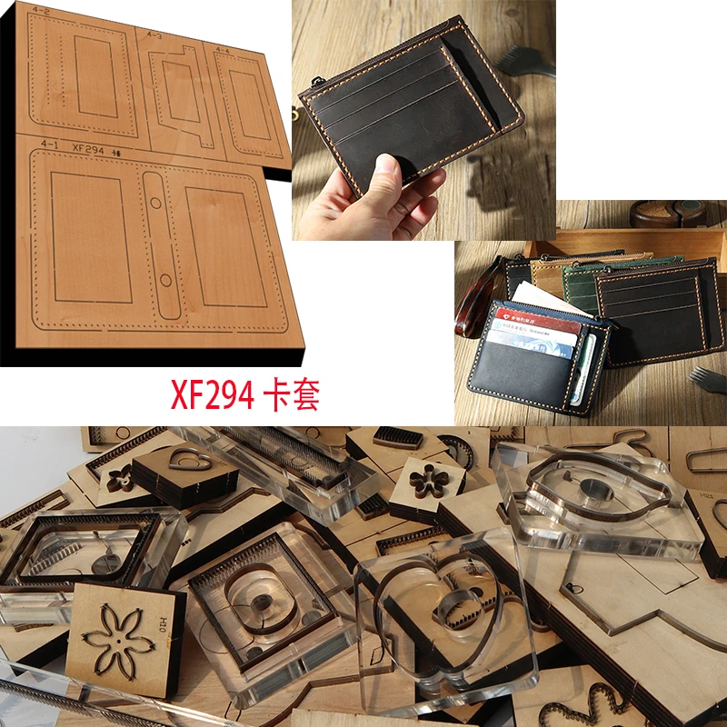 

New Japan Steel Blade Wooden Die Zipper card bag coin purse Leather Craft Punch Hand Tool Cut Knife Mould XF294