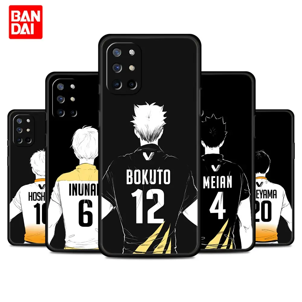 

Haikyu!! Haikyuu Anime Number Case for Oneplus 9 10 Pro 8 8T 9R Nord 2 N100 N10 CE N200 5G Cover Luxury Black Soft Bag Silicone