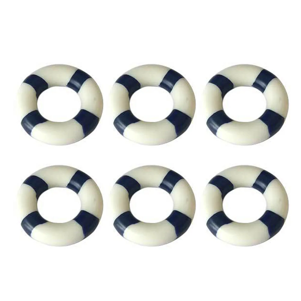 

10 Pcs Ring Ornament House Ornaments Hanging Decorative Life Ring Miniature Ornaments Accessories Swim Ring Decorative Ornaments
