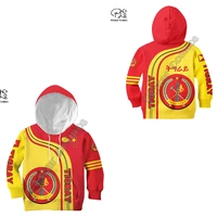 africa country ethiopia tigray flag retro culture 3dprint children hoodies kids pullover t shirts boys girls family outfit x10