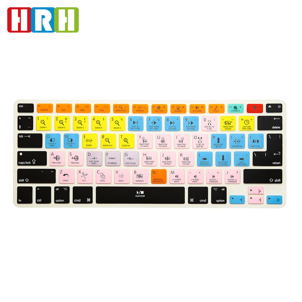 

Силиконовый чехол для клавиатуры Macbook Air pro, 13, 15, 17, ЕС/США