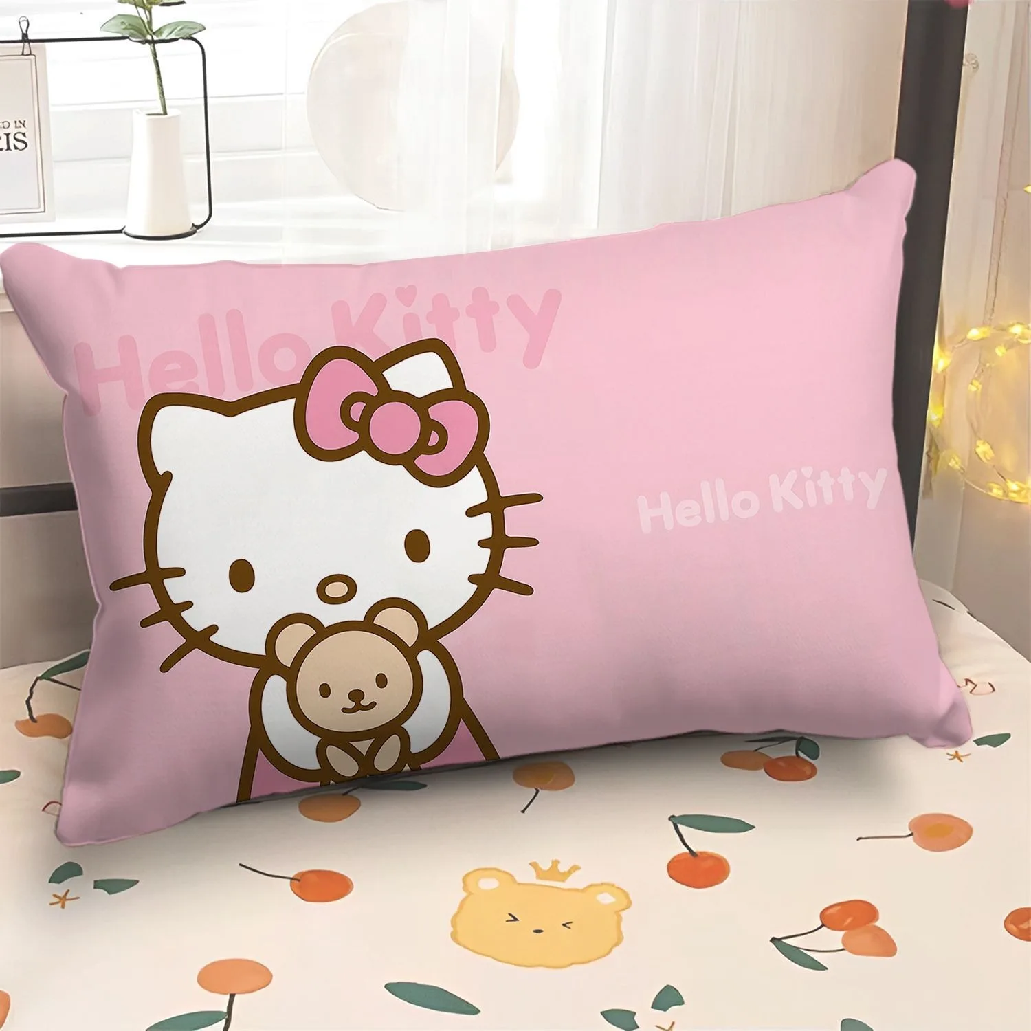 

Милая наволочка с рисунком «Hello Kitty», наволочка для детской комнаты для девочек, чехол для дивана, украшение для дома, спальни