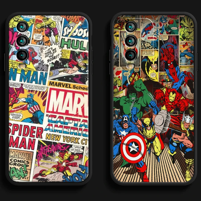 

Marvel Comics Phone Cases For Xiaomi Redmi 9A 9T 8A 8 2021 7 8 Pro Note 8 9 Note 9T 7A Back Cover Carcasa Soft TPU