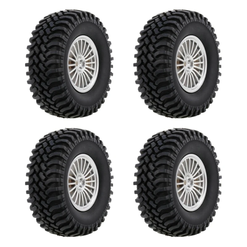 

4 Pieces 1.9in RC Rubber Tyres Set for 1/10 RC Crawlers AXIALS SCX10 DropShipping