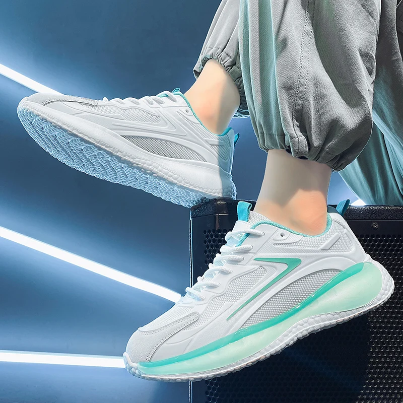 Men Running Shoes Breathable Outdoor Sports Shoes Lightweight Sneakers Comfortable Athletic Training Footwear