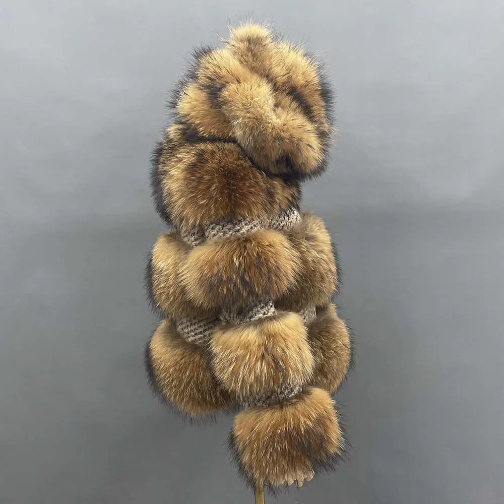 MISSJANEFUR Raccoon Fur Coat with Hood Women 2022 Thick Warm Real Fur Wool jacket Wholesale Fluffy Plush Winter Female Outwear enlarge