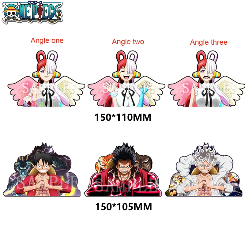

1Pcs One Piece Film RED Luffy Uta 3D Sticker Anime cartoon character Stickers Waterproof Decals for Phone,Car,laptop ,etcs