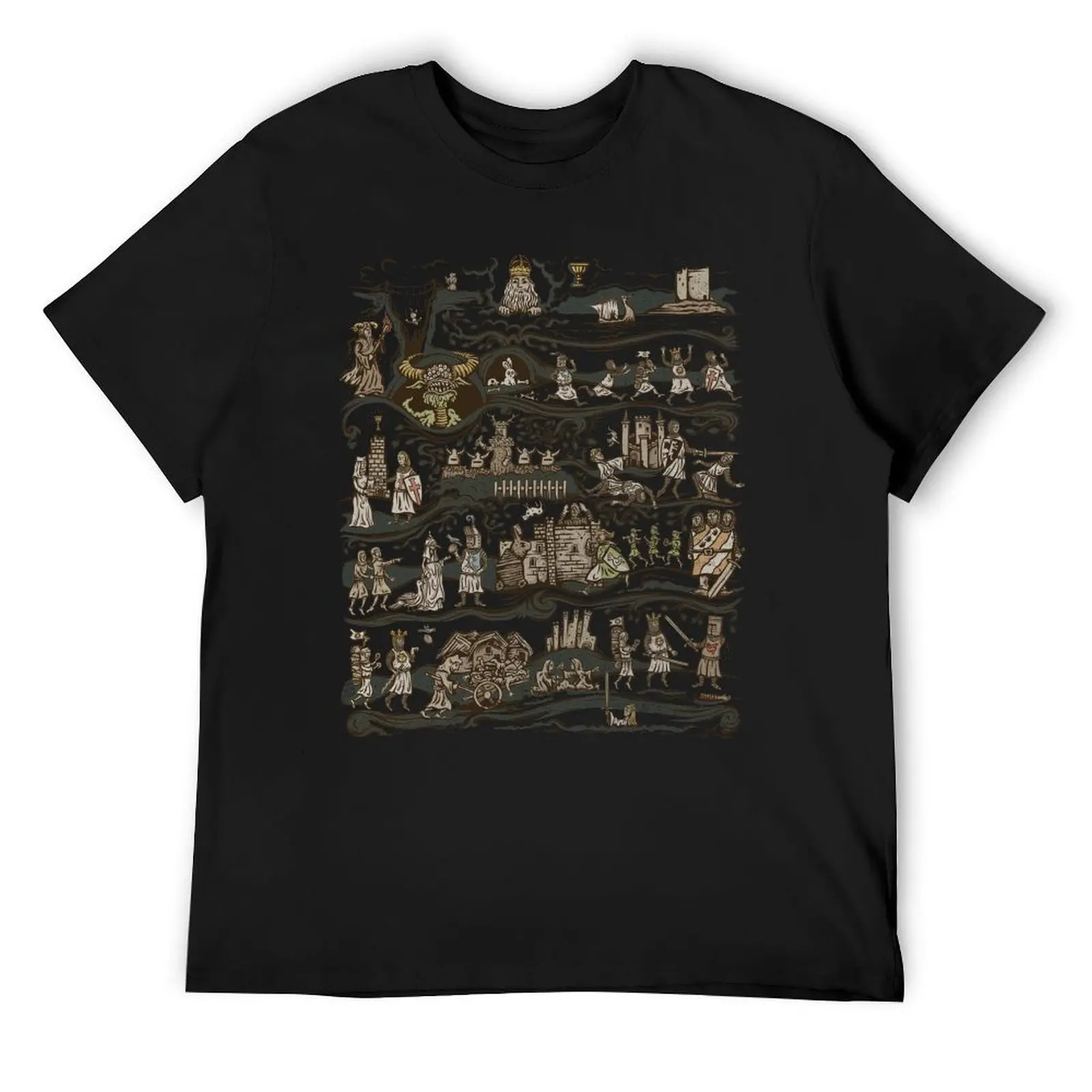 Футболка с гобеленом Caerbannog роскошная одежда большие забавные футболки на заказ