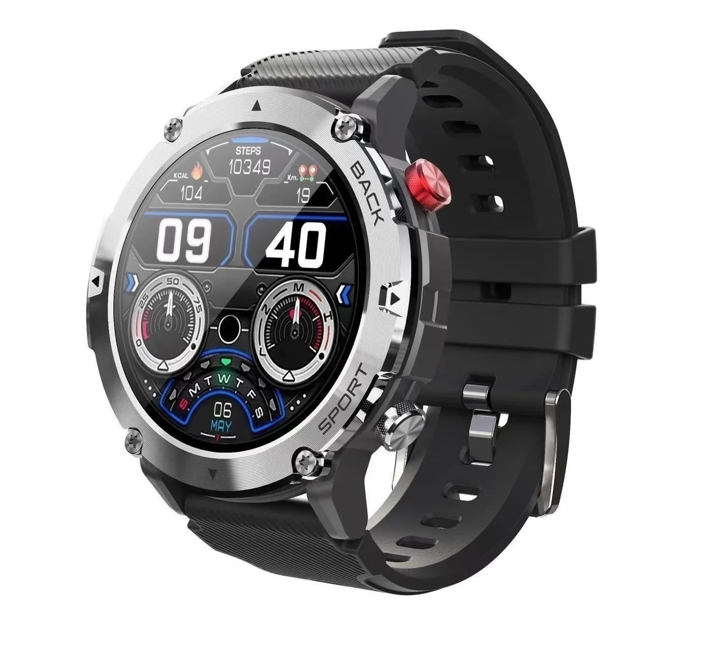 

2022 Smart Watch Men Bluetooth Call 300mAh Sports Watches IP68 Waterproof Smartwatch New 1.32 Inch 360*360 HD PK T Rex Military