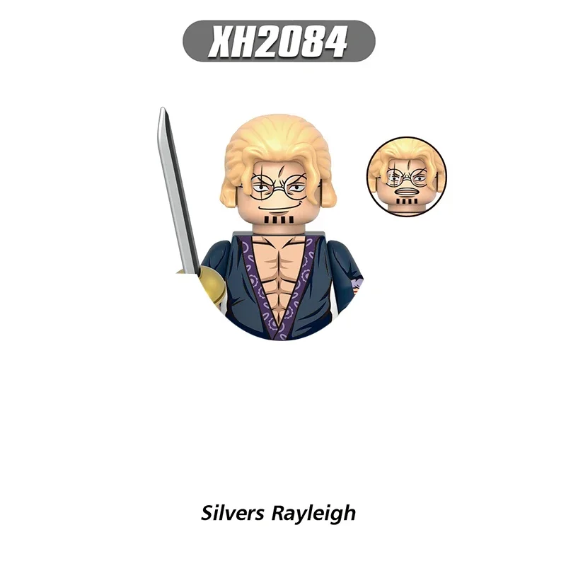 X0359Luffy Zoro Kuma Shiryu строительные блоки японские аниме-кирпичи куклы мини-игрушки