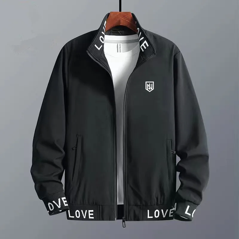 Men's Golf Clothing Men's Golf Jacket 2022 Men's Breathable Casual Sports Stand Collar Long Sleeve Zipper Coat Windbreak