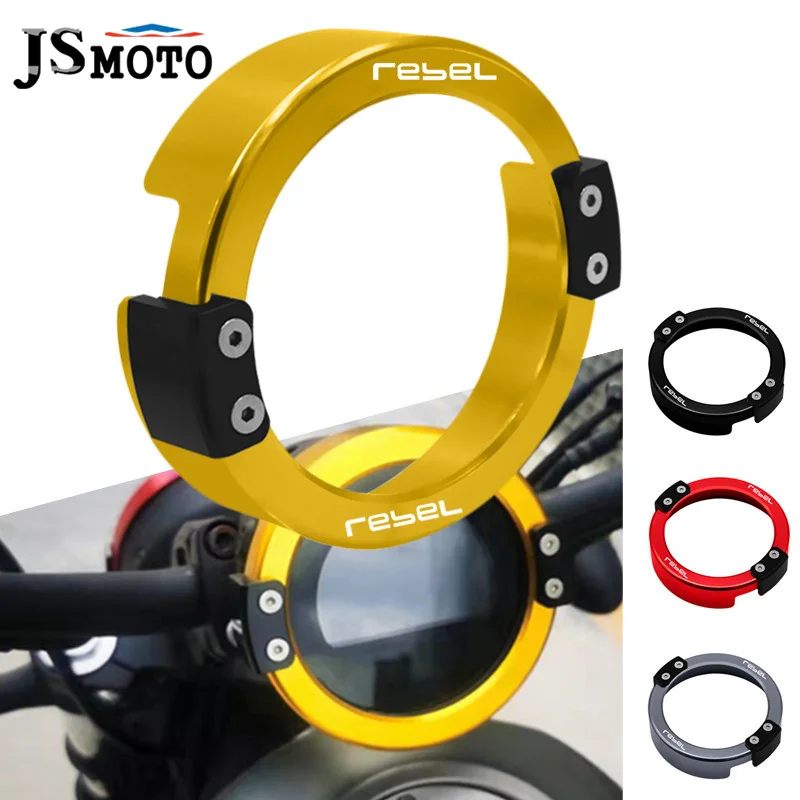 

NEW Motorcycle Speedometer Gauge Protective Cover For HONDA REBEL CMX300 Rebel CMX500 2017-2021 CNC Meter Instrument Ring Cover