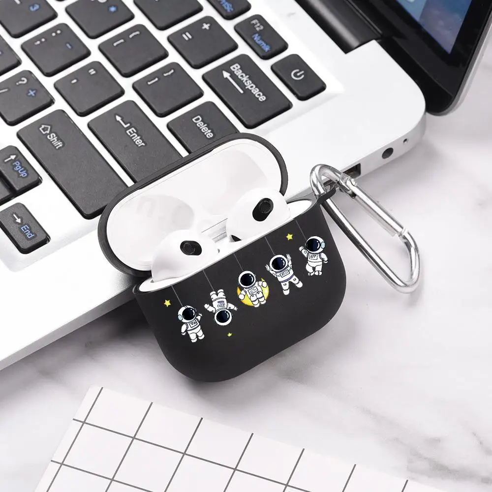 

Чехол для Airpods 3, чехол для астронавта, мягкий силиконовый чехол для планета Apple Airpods 3, чехол для Airpods 3, крючок поколения