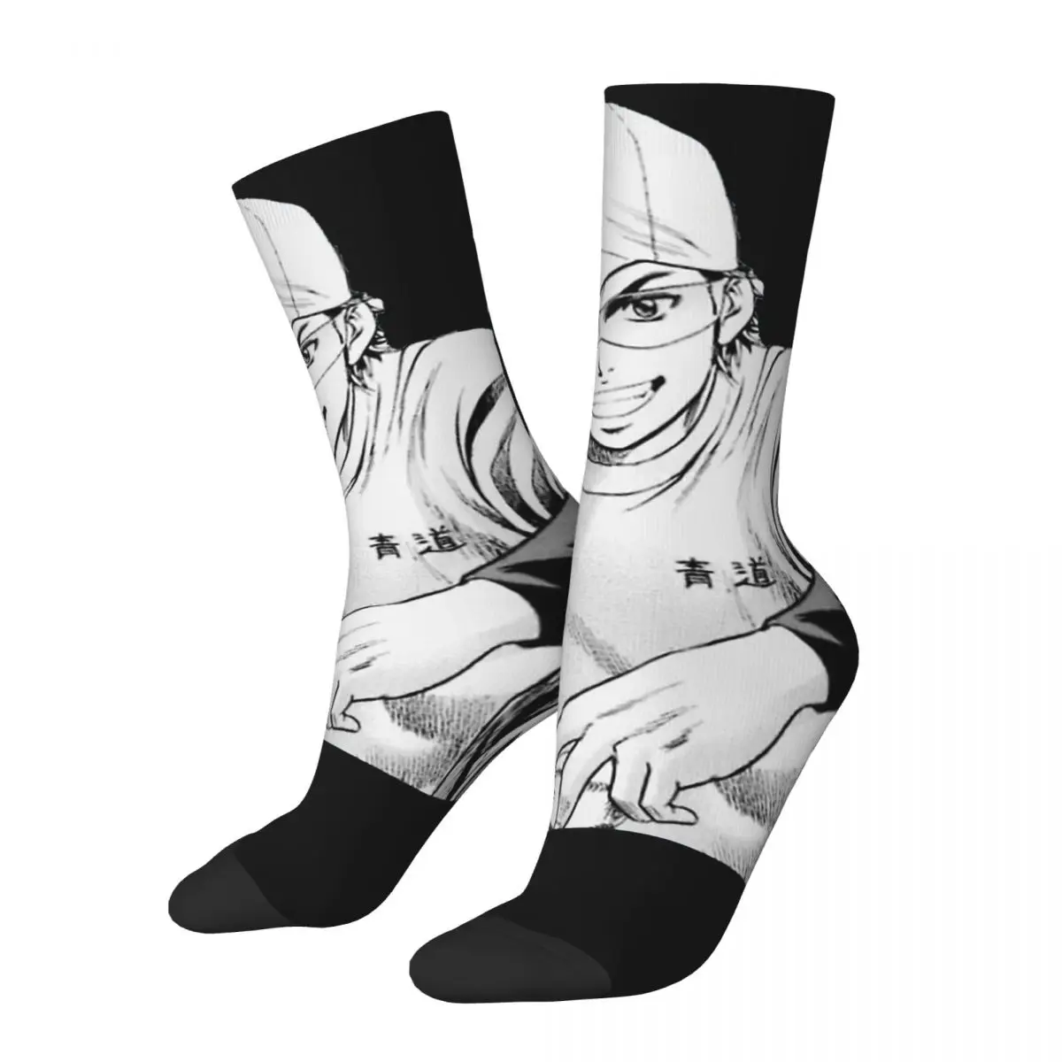 Забавные сумасшедшие носки для мужчин винтажные бесшовные Kazuya Miyuki в стиле