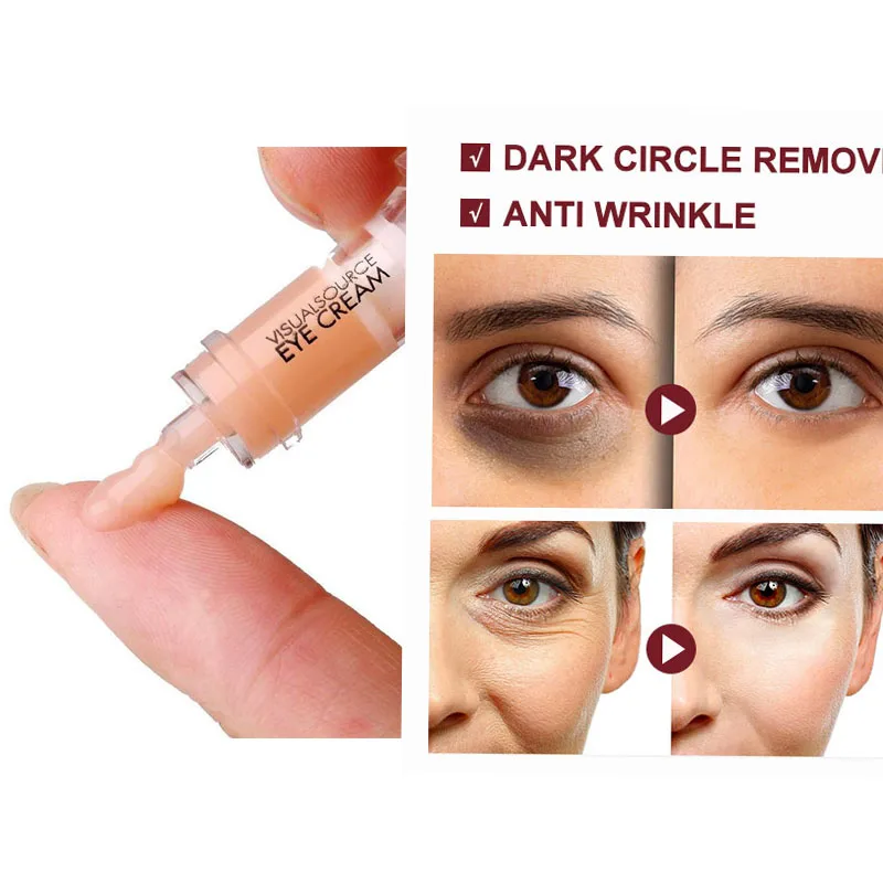 

Anti Dark Circle Cream Eye Bags Skin Care Products Peptide Eye Massager Anti-wrinkle Whitening Eye Cream Within 2 Mins Eye Care