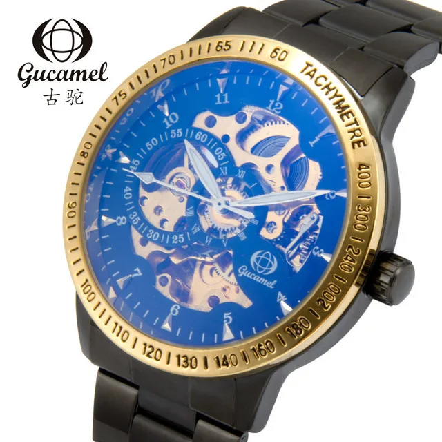 

Ancient camel manufacturer direct selling watch wholesale elegant black magic color face fashionable men's mechanical watch all