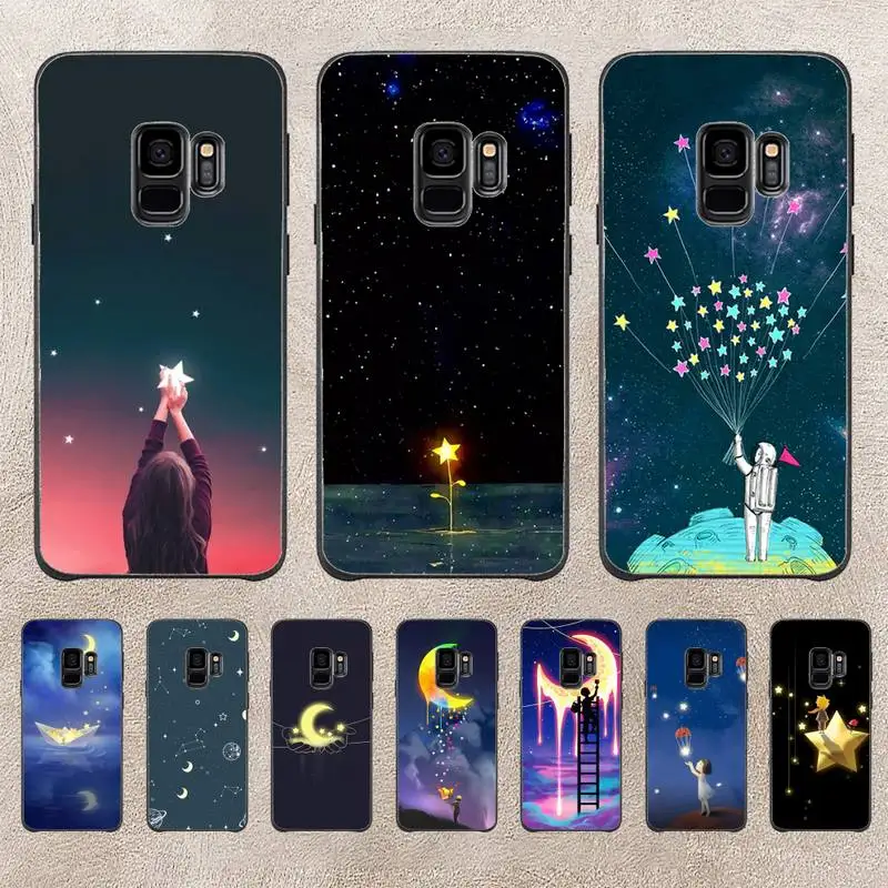 

Starry Sky Moon And Stars Phone Case For Samsung Galaxy Plus S9 S20Plus S20ULTRA S10lite S225G S10 Note20ultra Case