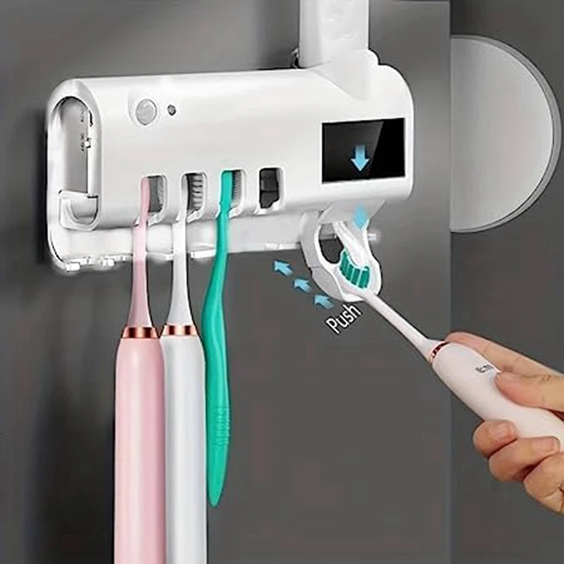Интеллектуальный держатель для набора зубных щеток со свободной перфорацией
