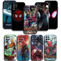 marvel spiderman phone cases for samsung galaxy a21s a31 a72 a52 a71 a51 5g a42 5g a20 a21 a22 4g a22 5g a20 a32 5g a11 carcasa