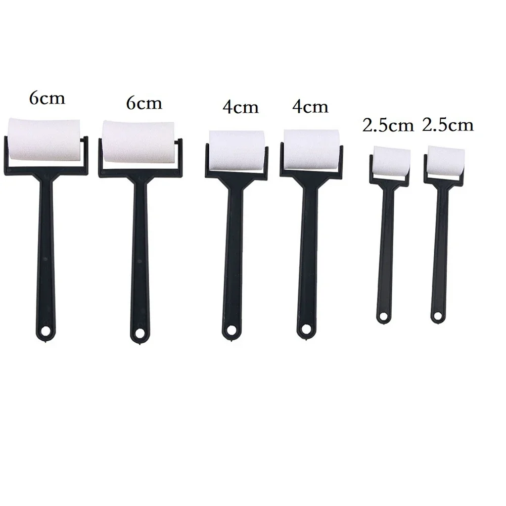 

3/6 шт., губчатые ролики, кисть для рисования, цветная настенная палочка, ремесленный инструмент, белая губчатая кисть, пенопластовая картина для детей, рисование своими руками