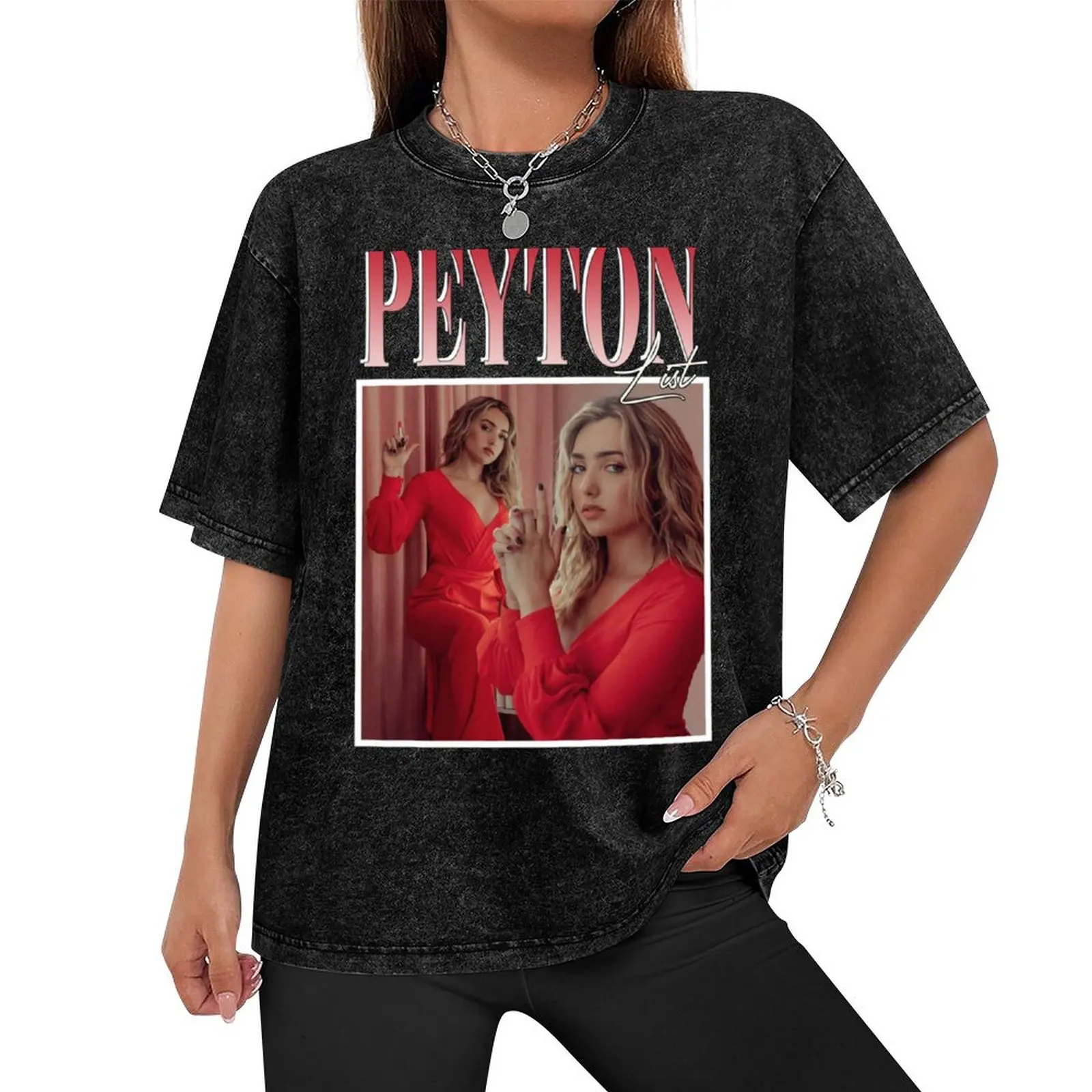 Футболка Peyton List Мужская одежда милая мужские футболки чемпиона