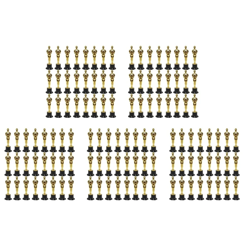 120 упаковок пластиковых трофей с золотой звездой статуэтка для вечеринок