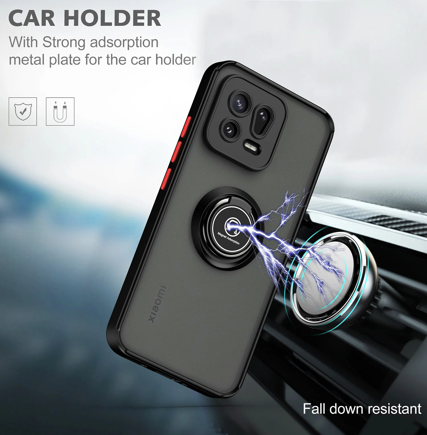 Армейский автомобильный чехол-подставка для телефона Xiaomi 14 Ultra Pro Mi 13 12 10 Lite 12x 11 Φ NE