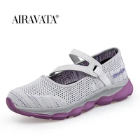 ladies fashion breathable lightweight sneaker take a walk shoes mom soft bottom sports sneakers loafers